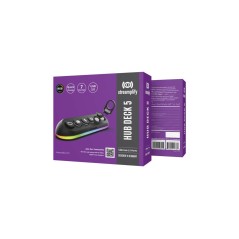 Streamplify Hub Deck 5 USB Hub with RGB Lighting - Ultimate Connectivity Solution for Gamers and Creators!